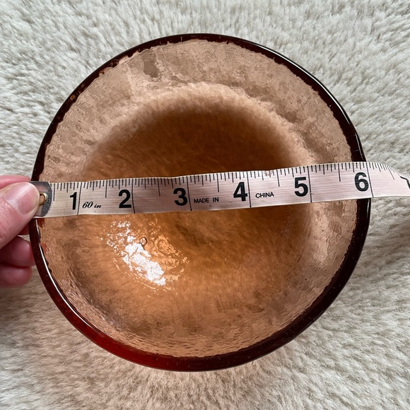 Fire & Light | Copper 6” Glass Soup Salad Bowl - Picture 7 of 8